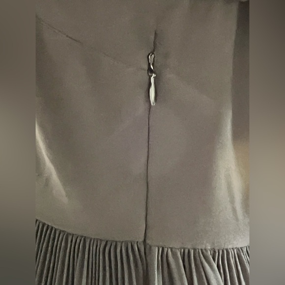 New Bebe Black Pleated Ruffle Midi Dress Size 4 - Picture 7 of 13